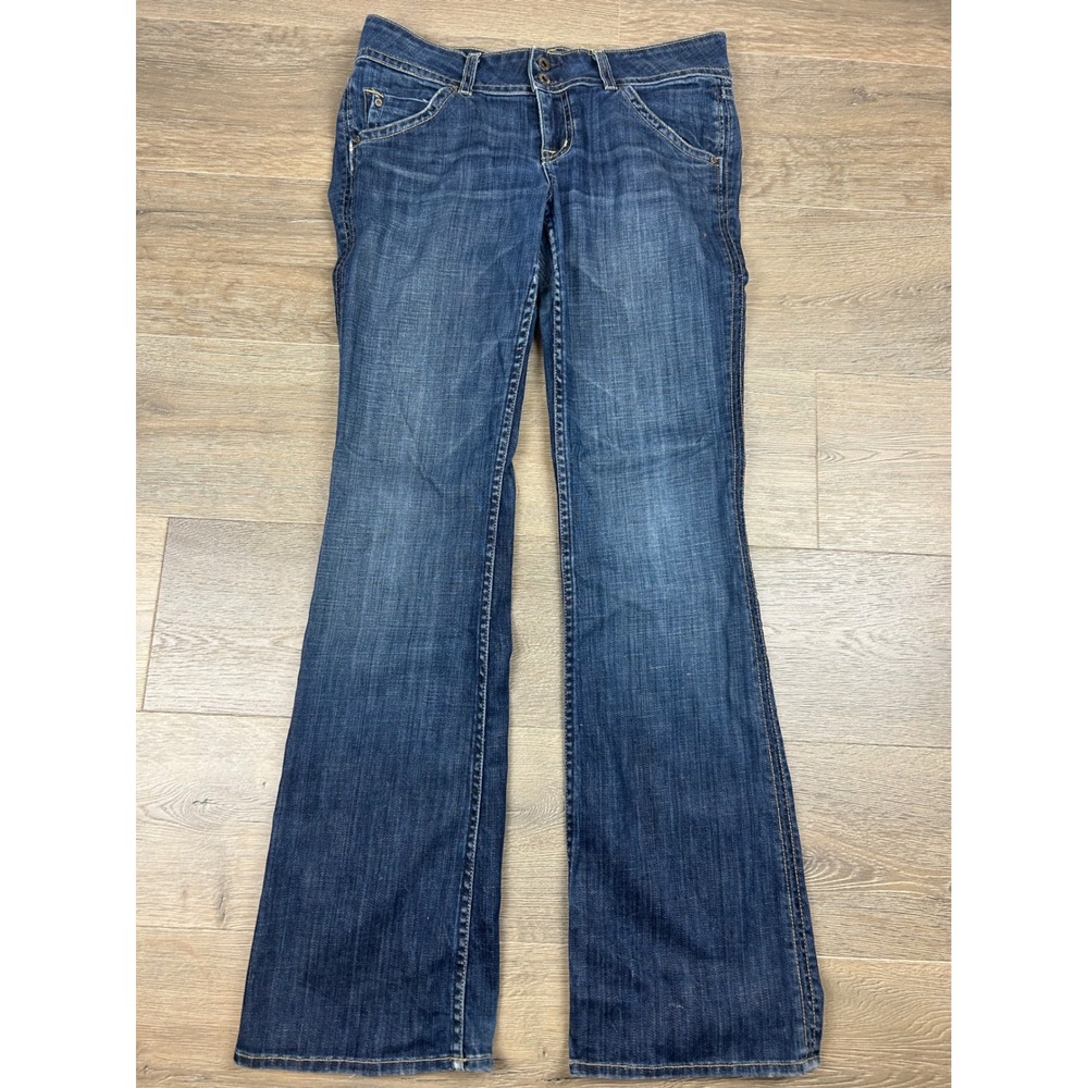 Hudson Signature Bootcut Jeans Womens 33 Dark Wash Low Rise Stretch Denim